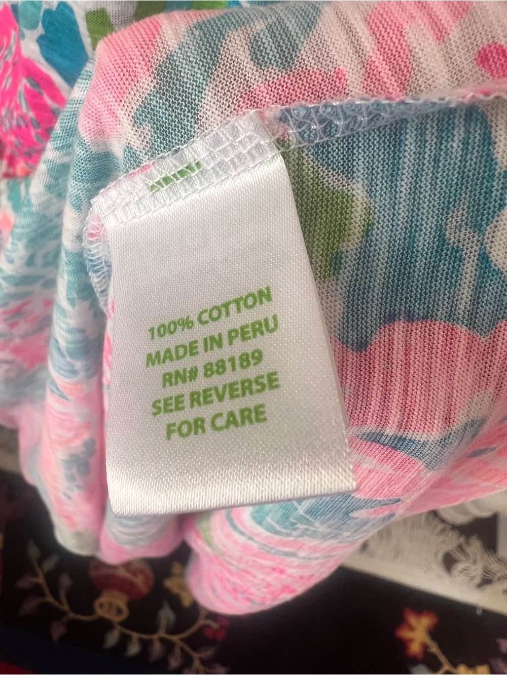 Lilly Pulitzer Pink, Aqua & Green Printed Cotton Tank Maxi Dress Size M - Picture 5 of 5